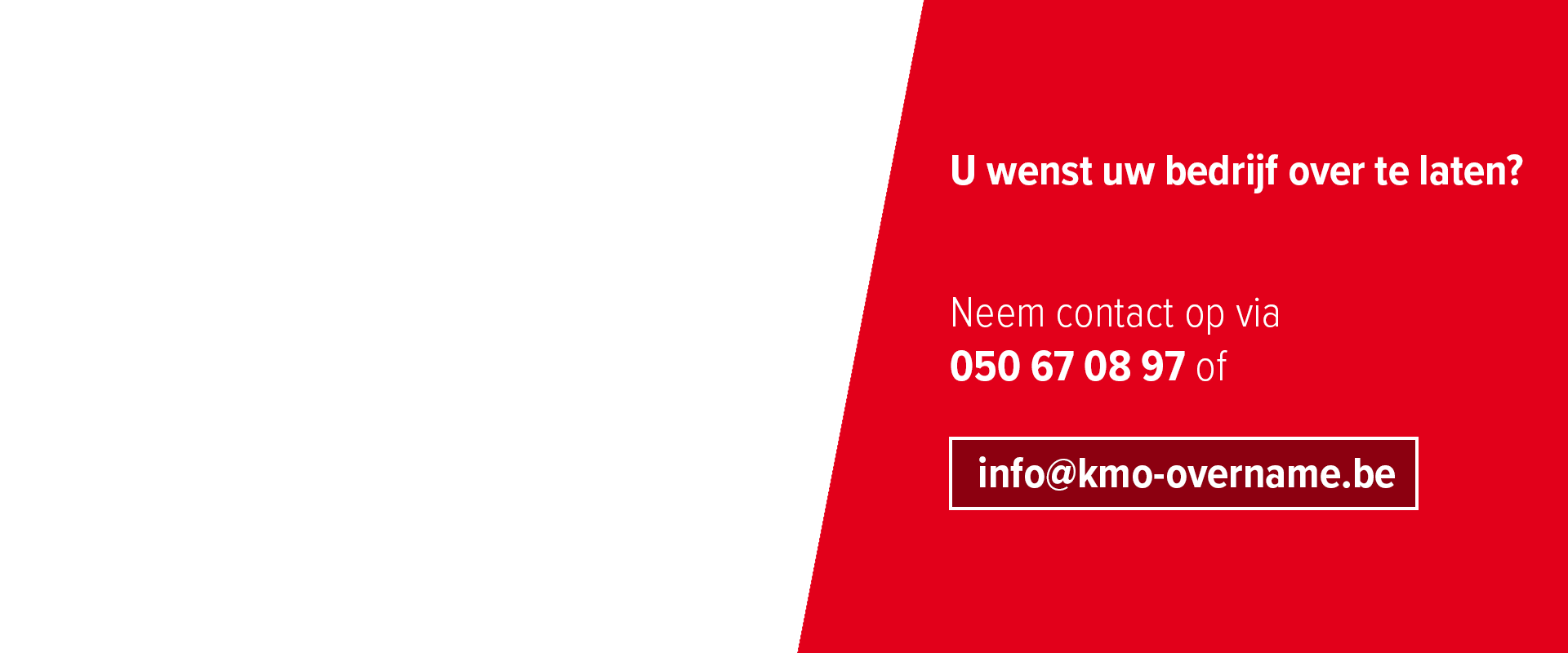 uw kmo-overlaten